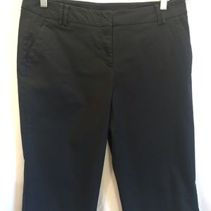 New York and Company Crop Pants Size 10 Dark Blue